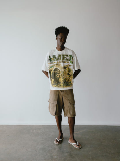 PSALMS 23:4 HEAVY BONE WHITE T-SHIRT