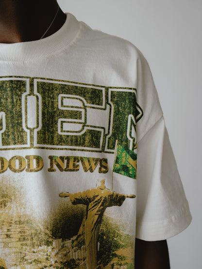 PSALMS 23:4 HEAVY BONE WHITE T-SHIRT