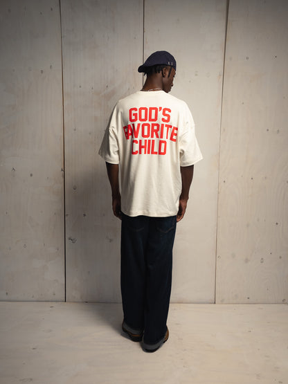 GOD'S FAVORITE CHILD OFF WHITE T-SHIRT