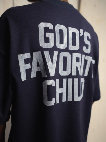 GOD'S FAVORITE CHILD NAVY T-SHIRT