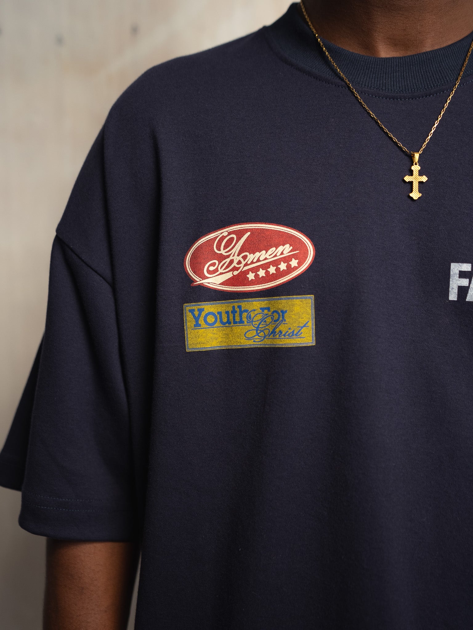 GOD'S FAVORITE CHILD NAVY T-SHIRT