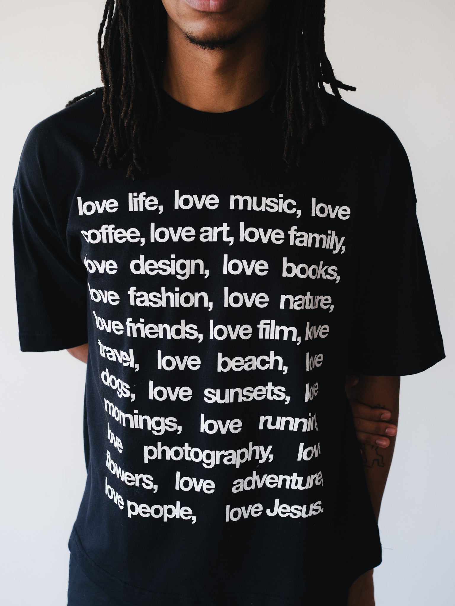 PSALMS 23:4 HEAVY BONE WHITE T-SHIRT