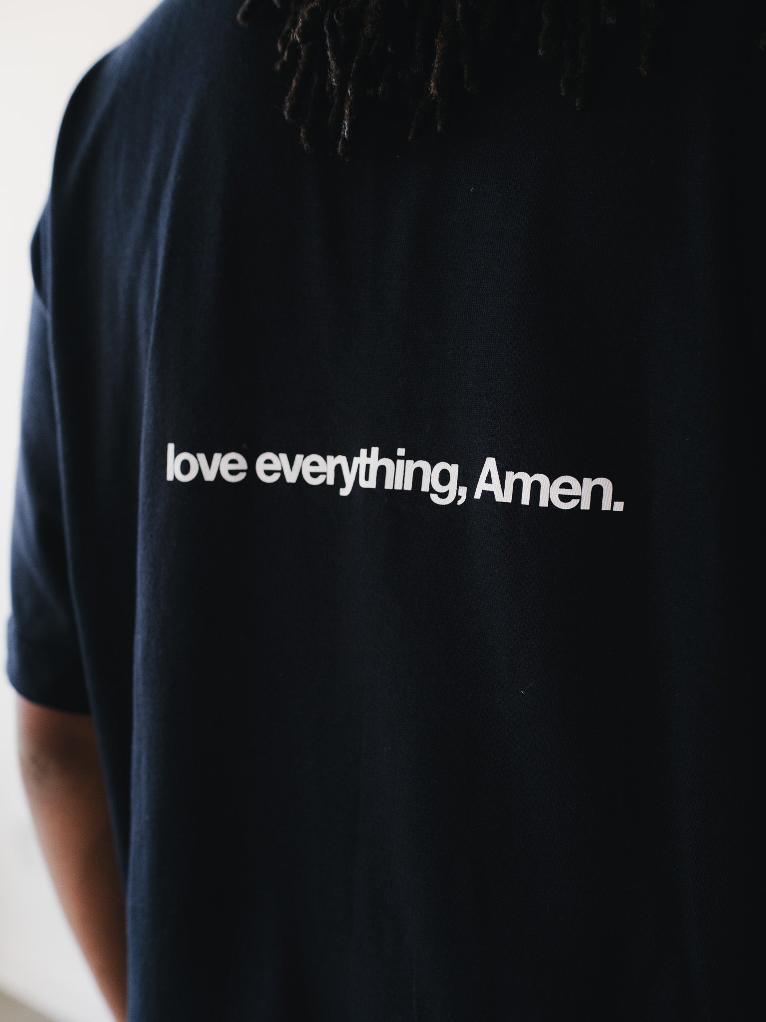 PSALMS 23:4 HEAVY BONE WHITE T-SHIRT