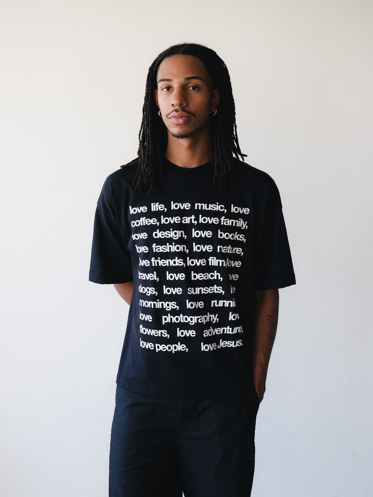 PSALMS 23:4 HEAVY BONE WHITE T-SHIRT