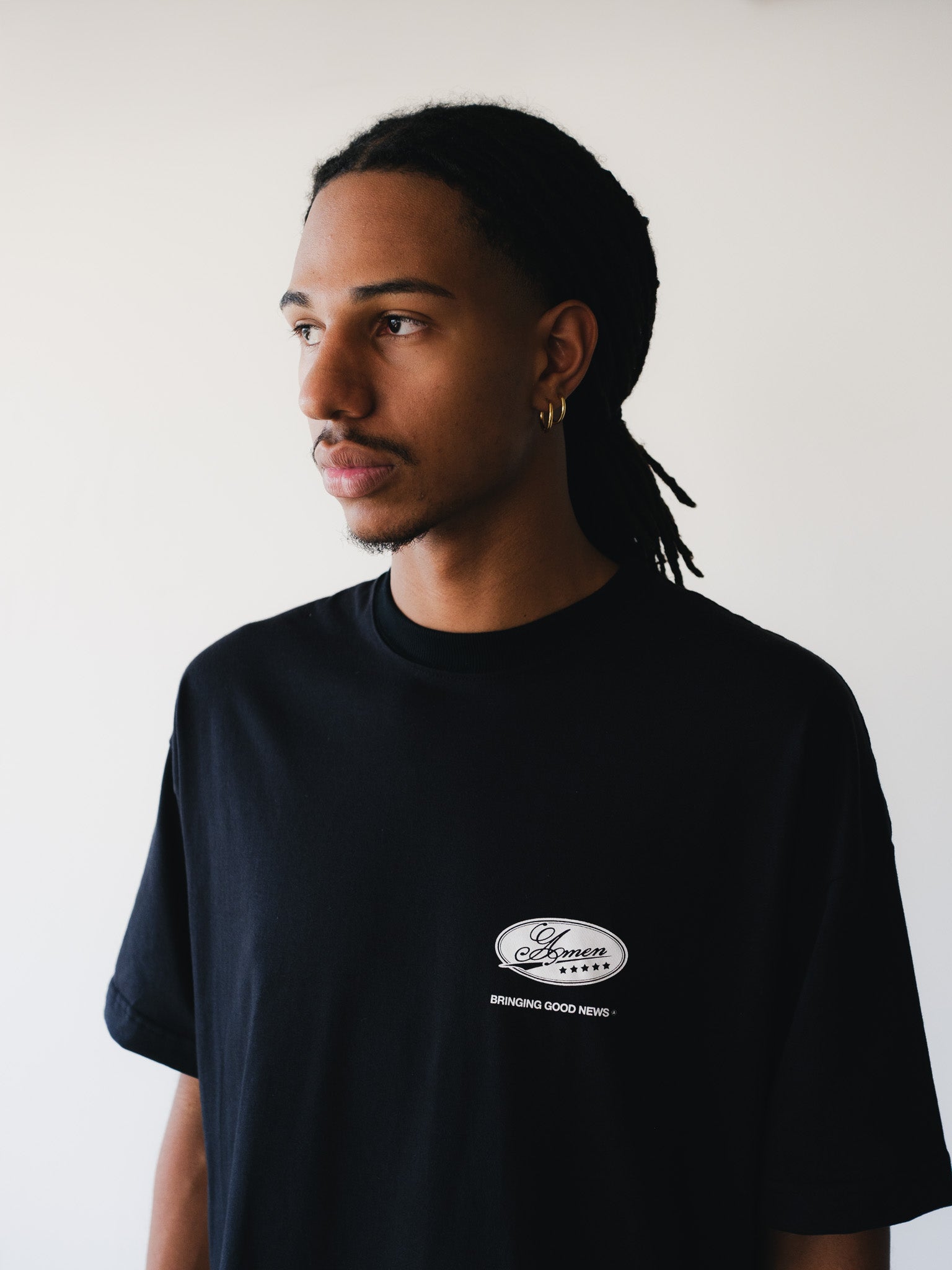 PSALMS 23:4 HEAVY BONE WHITE T-SHIRT