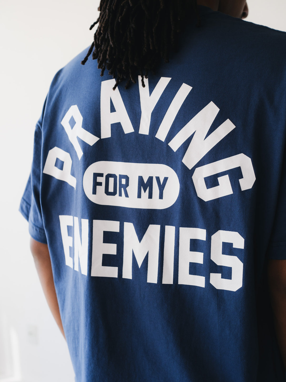 PSALMS 23:4 HEAVY BONE WHITE T-SHIRT