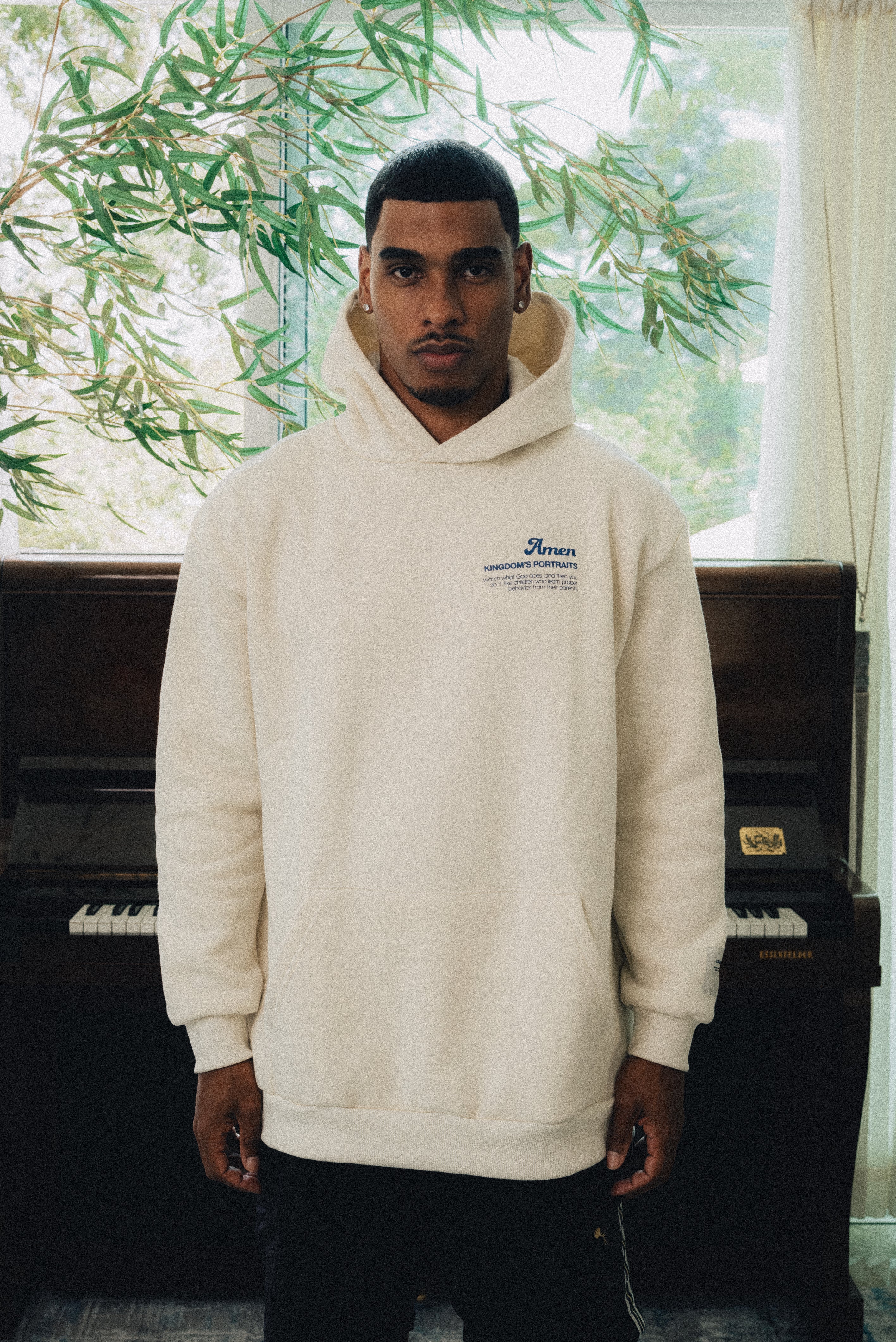 MOLETOM OFF WHITE I JUST WANT TO BE LIKE JESUS