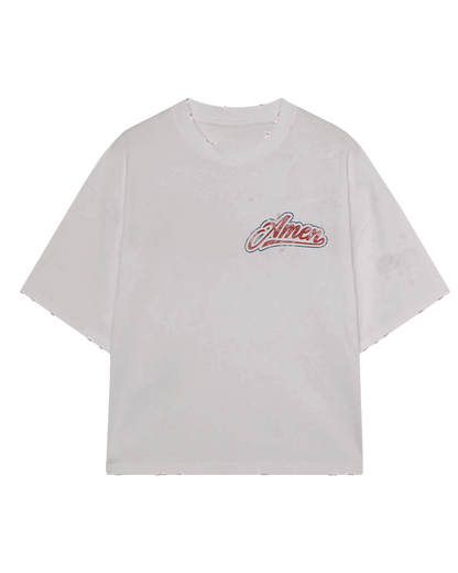 PSALMS 23:4 HEAVY BONE WHITE T-SHIRT