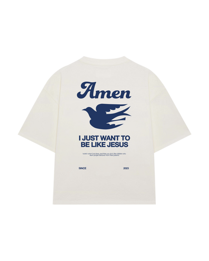 CAMISETA JESUS ​​OFF WHITE I JUST WANT TO BE LIKE