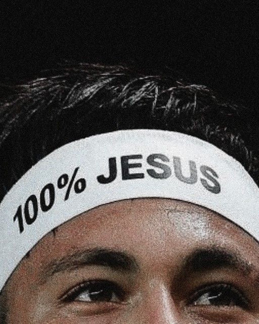 CAMISETA GOD LOVES BRAZIL OFF WHITE NEYMAR