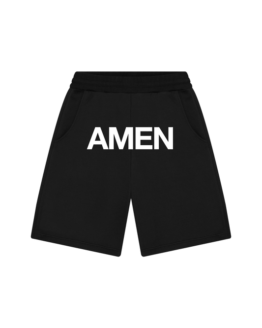 BLACK AMEN SWEATSHIRT JORTS