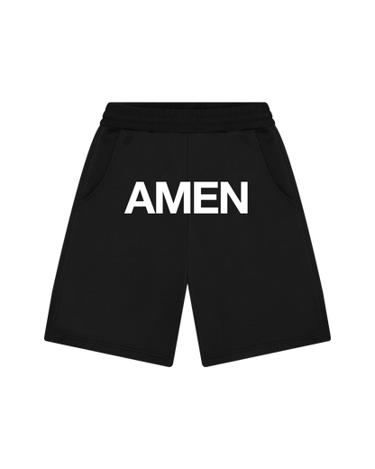 BLACK AMEN SWEATSHIRT JORTS