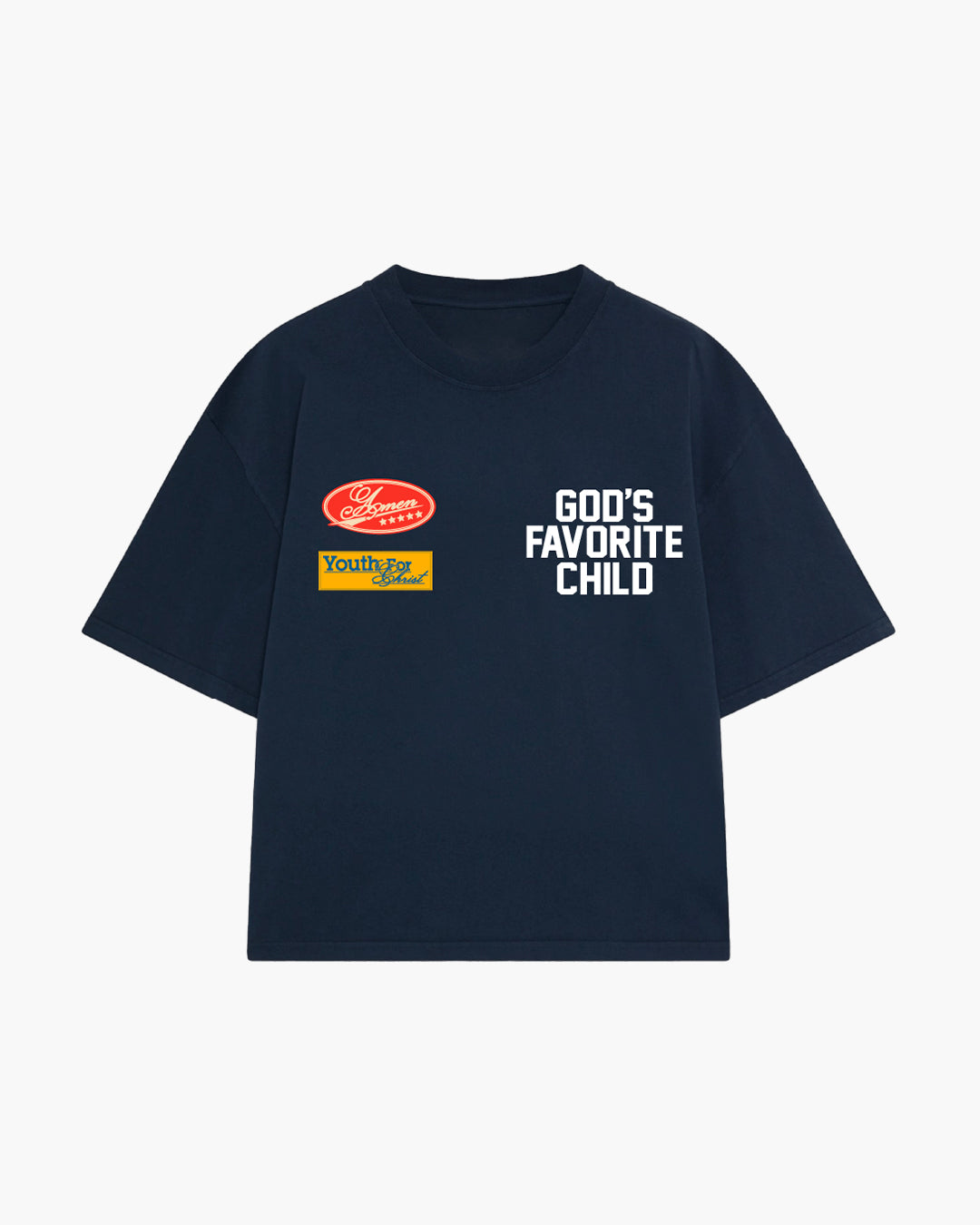 GOD'S FAVORITE CHILD NAVY T-SHIRT