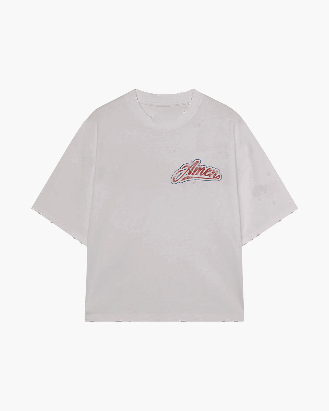 PSALMS 23:4 HEAVY BONE WHITE T-SHIRT