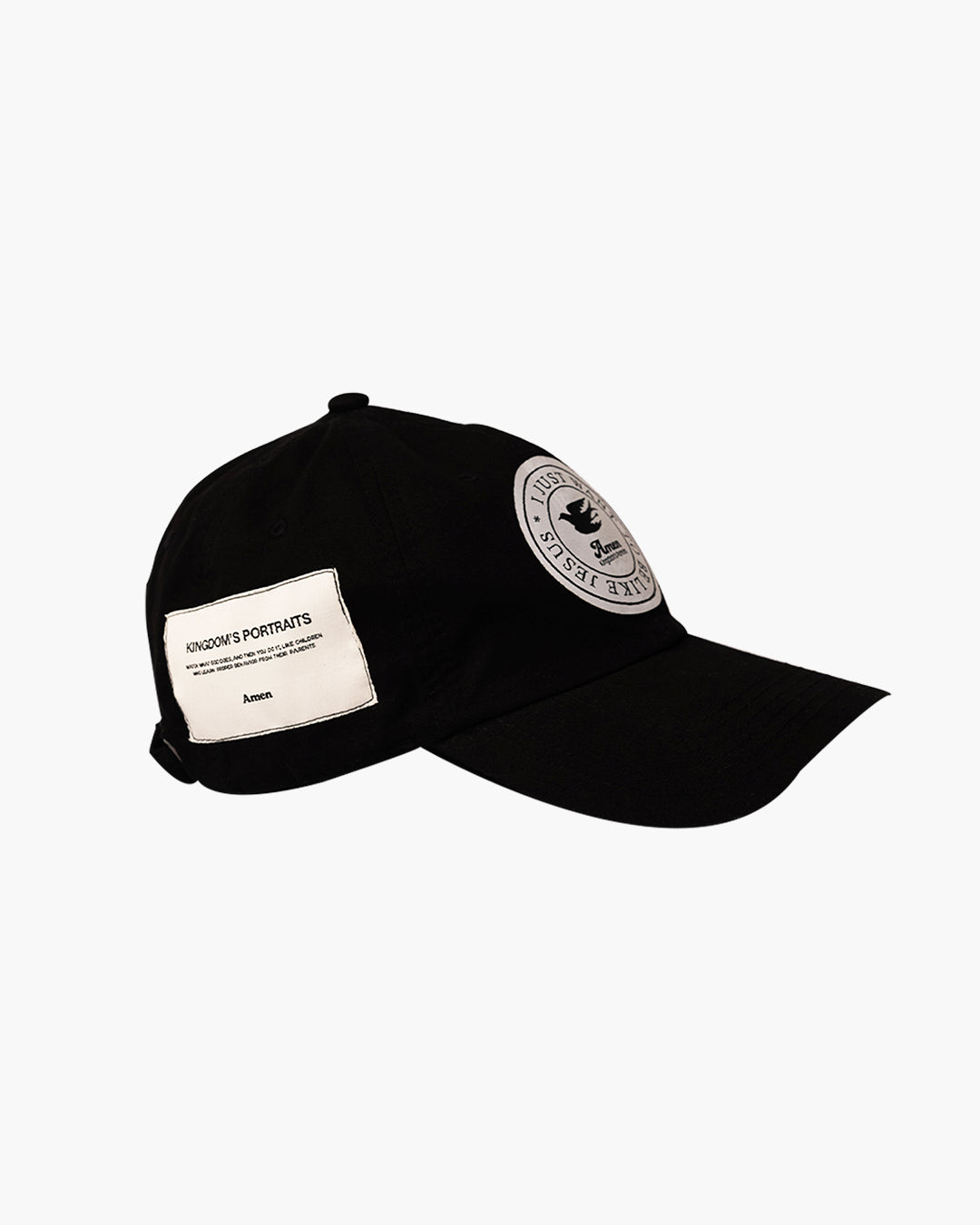 BLACK CAP I JUST WANT TO BE LIKE JESUS