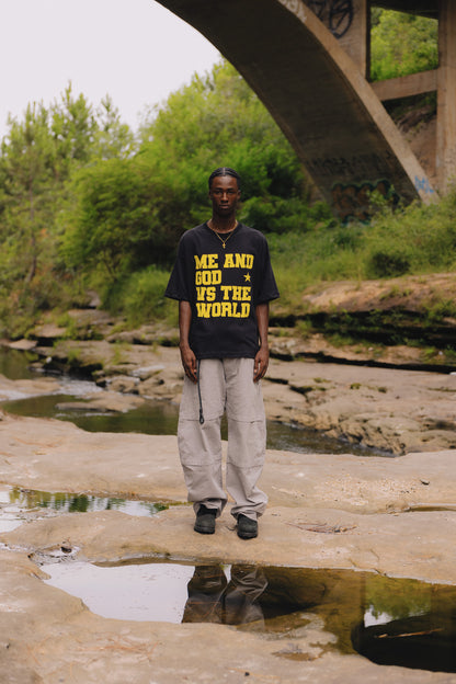 ME AND GOD BLACK T-SHIRT