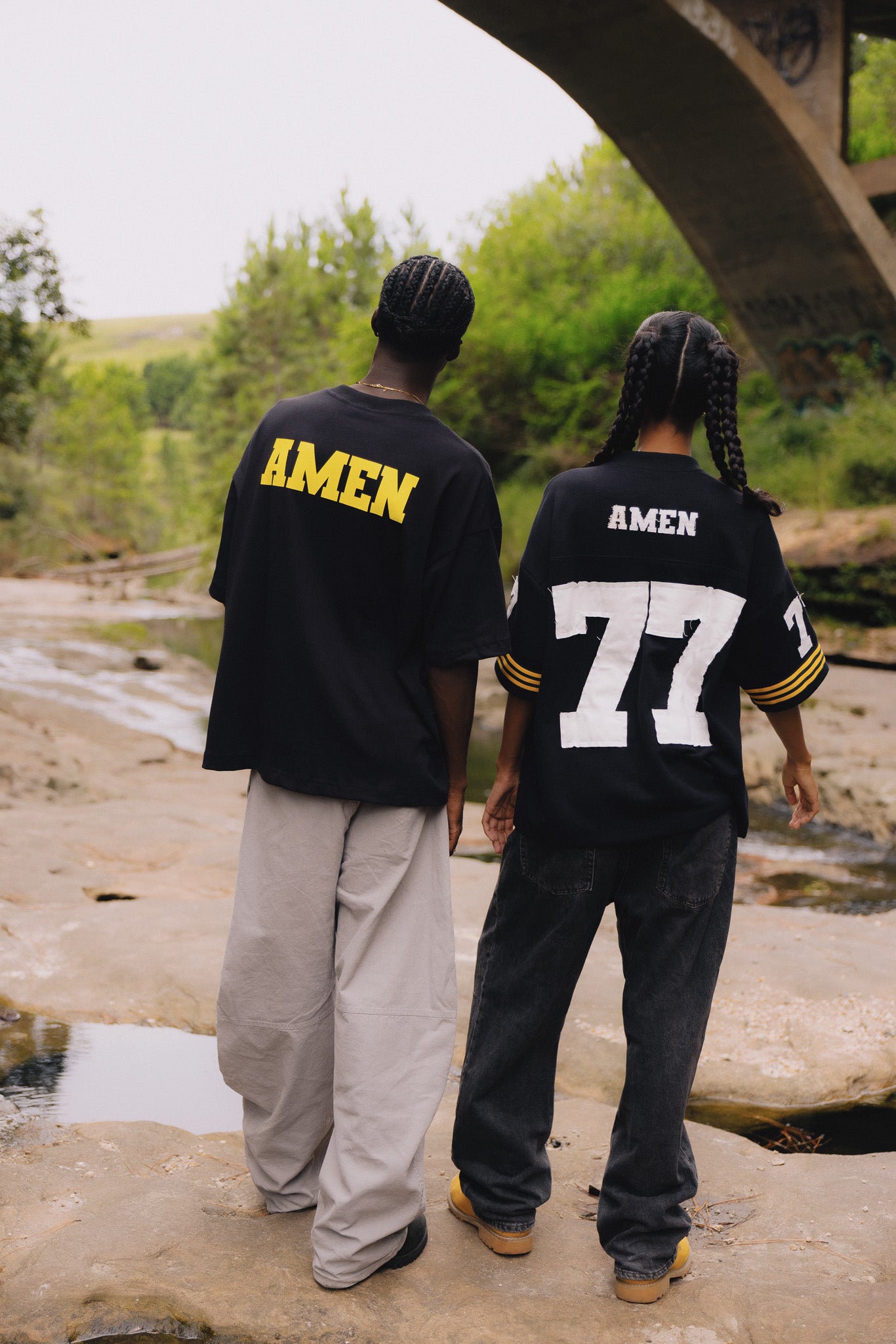 ME AND GOD BLACK T-SHIRT