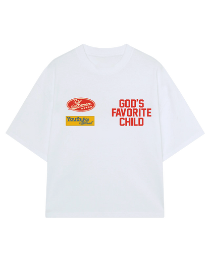 GOD'S FAVORITE CHILD OFF WHITE T-SHIRT