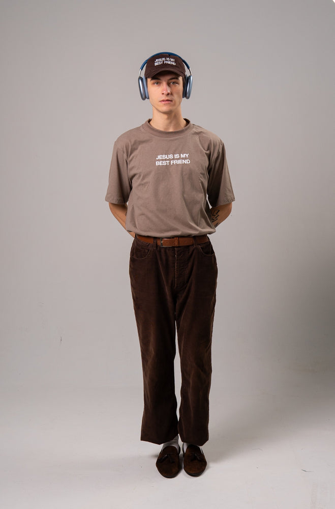 BROWN JESUS ​​IS MY BEST FRIEND T-SHIRT