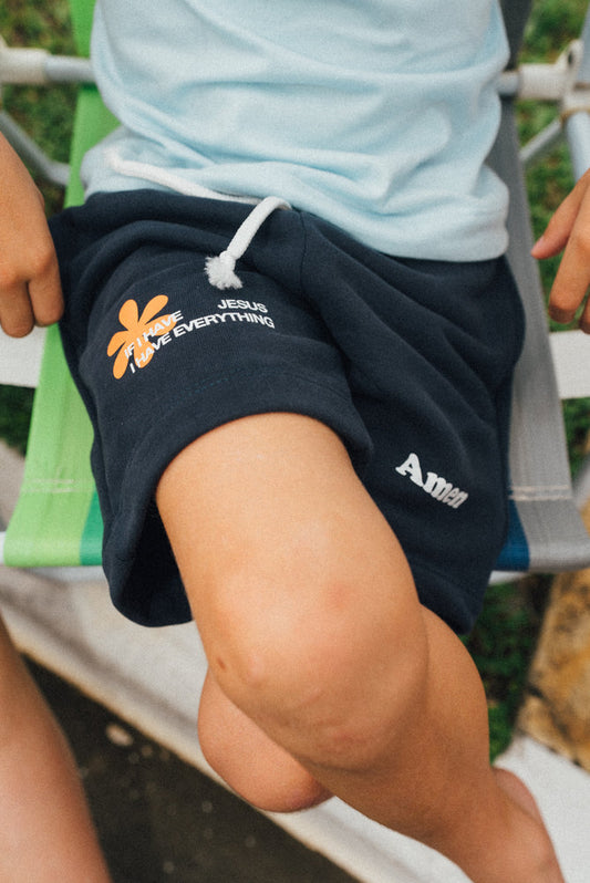SHORTS IF I HAVE JESUS ​​NAVY KIDS