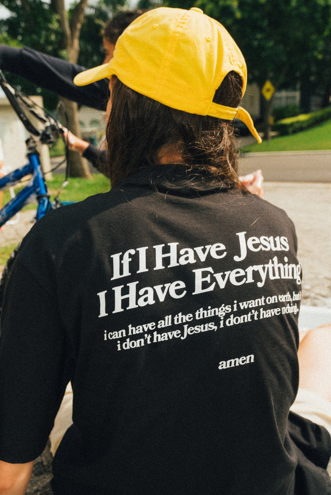DAD HAT IF I HAVE JESUS ​​YELLOW