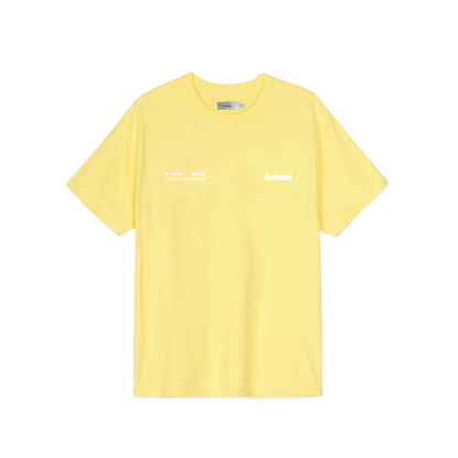 I JUST NEED JESUS ​​YELLOW KIDS T-SHIRT